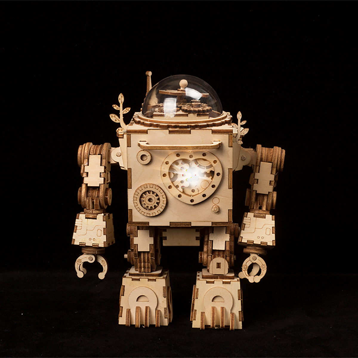 Orpheus Model Kits ROBOTIME Handmade DIY 3D Wooden Puzzle Steampunk Music Box 