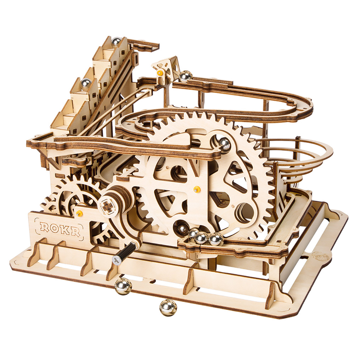 ROKR Robotime Wooden Marble Run Wooden Model Kits 3D Wooden Puzzle LG501 