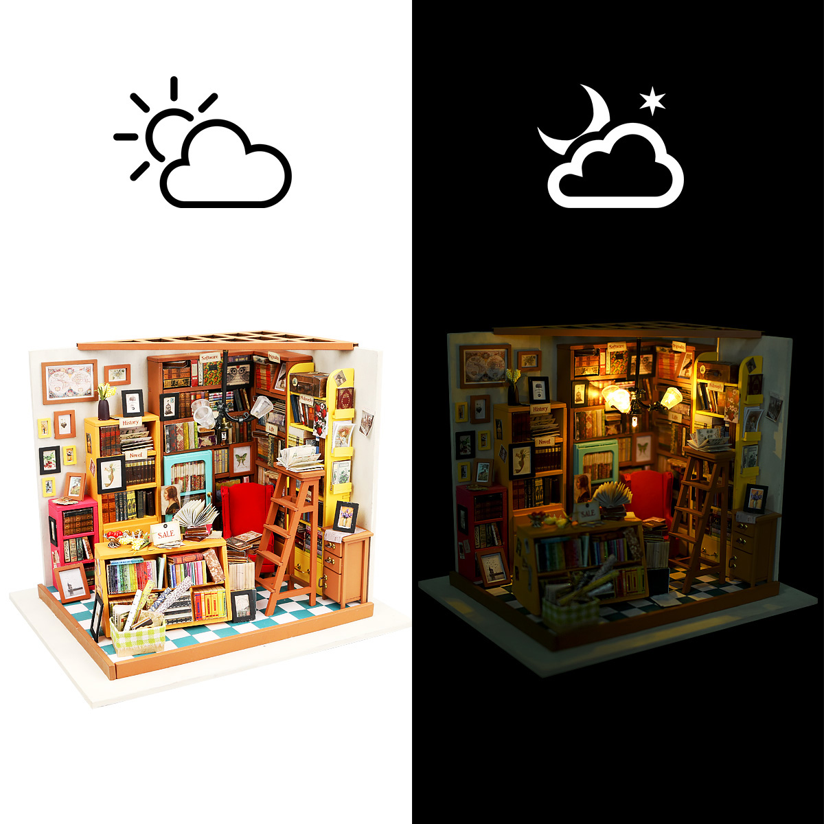 Rolife DIY Miniature Dollhouse- Sam's Study DG102