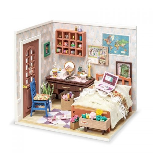 Robotime-DIY-Dollhouse-DGM08-anne-s-bedroom