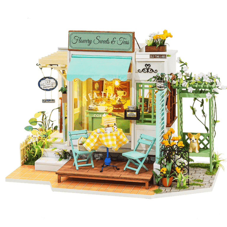 Flowery Sweets & Teas DG146 DIY Flower House Dollhouse - Rolife store