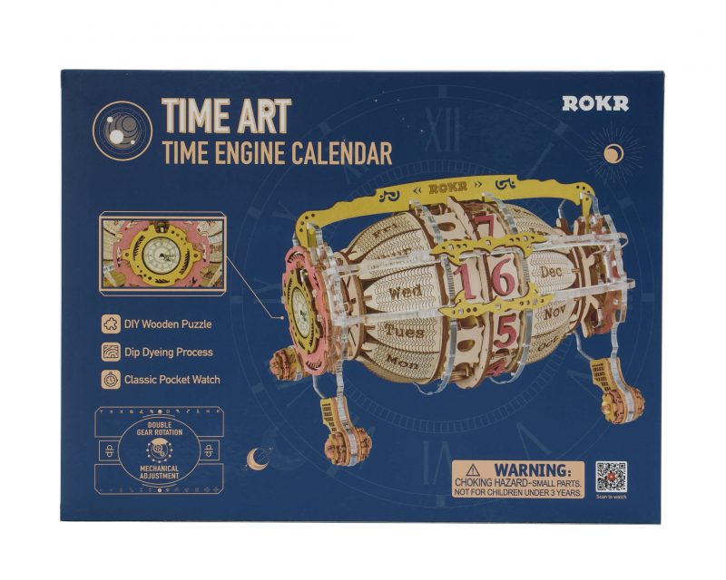 Time Engine Calendar 3D Wooden Puzzle LC801