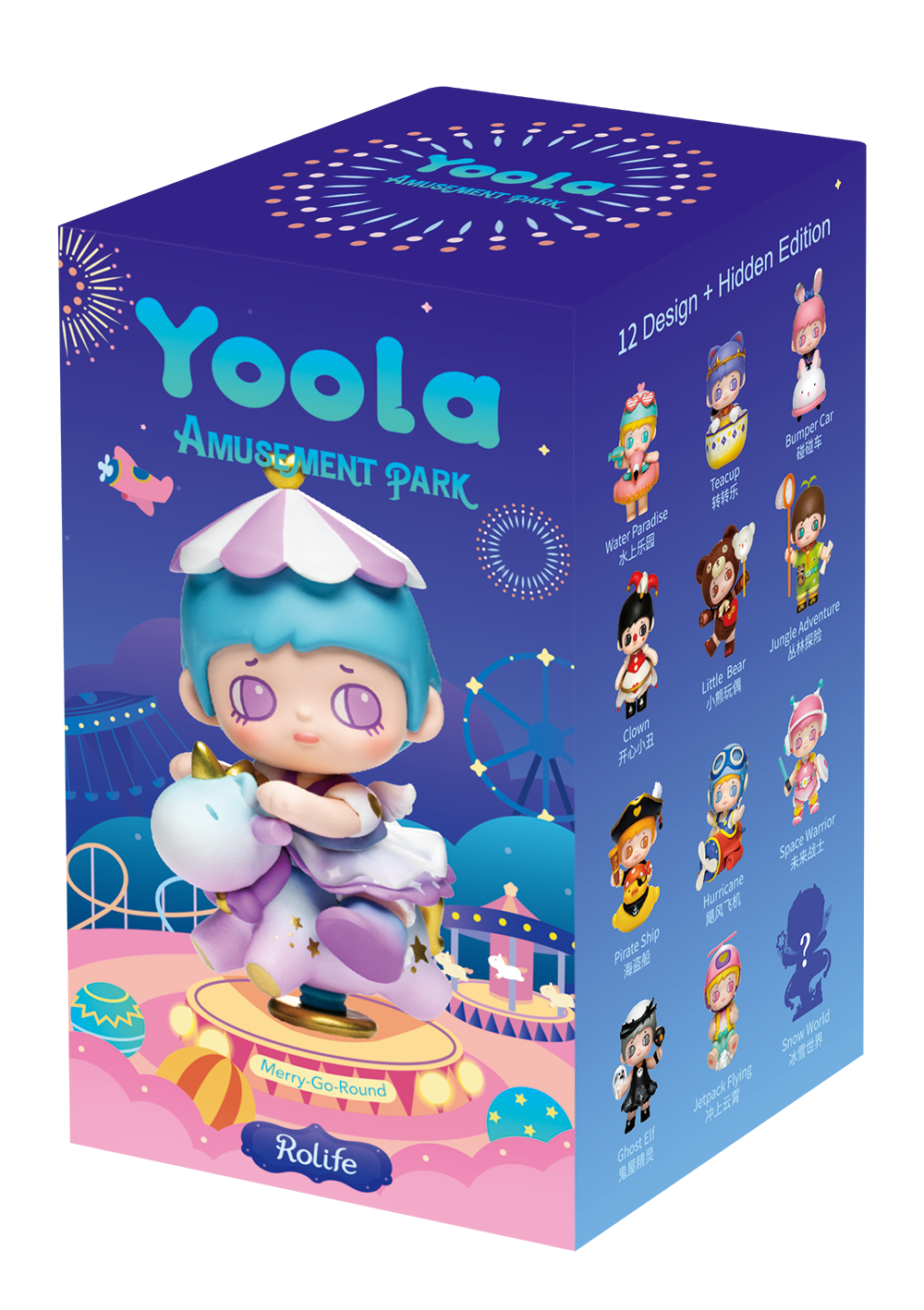 ROLIFE YOOLA Amusement Park Series Mini Figure Teacup Designer Art Toy Blind Box