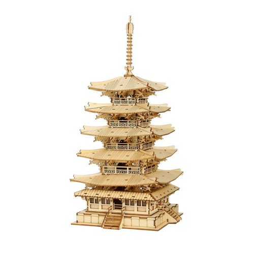 Rolife DIY Five-storied Pagoda 3D Wooden Puzzle TGN02