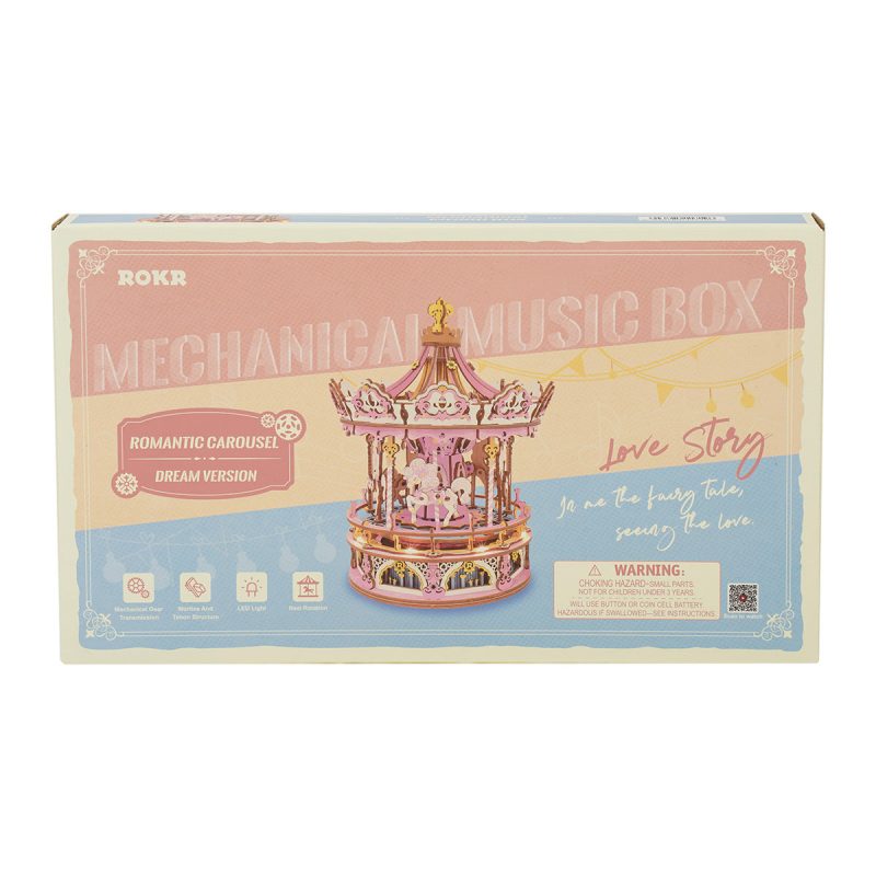 ROKR Romantic Carousel Dream Version AMK62J Mechanical Music Box
