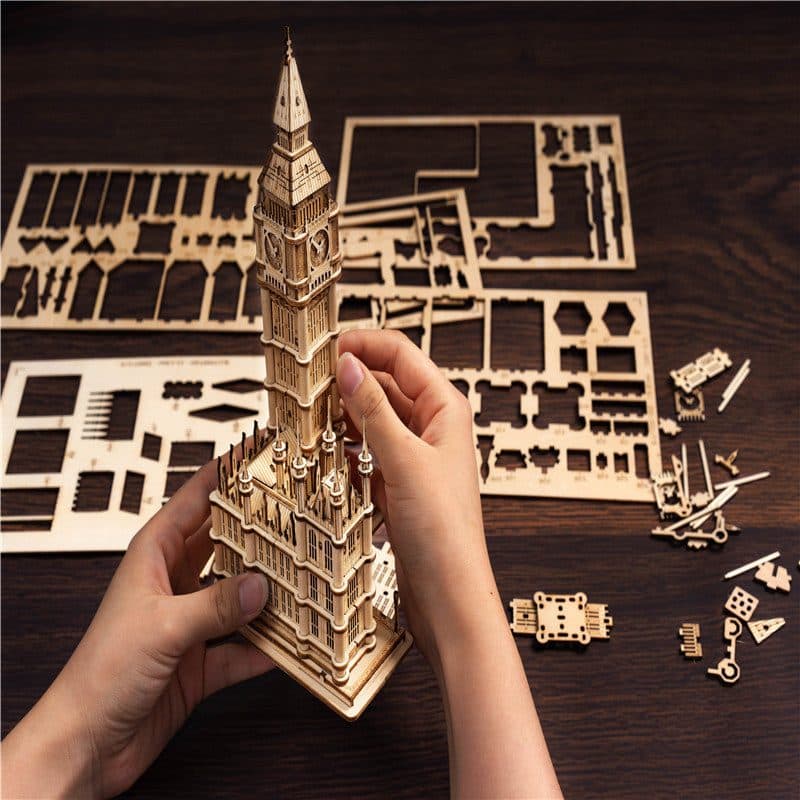 Rolife Big Ben With Lights TG507 Architecture 3D Wooden Puzzle