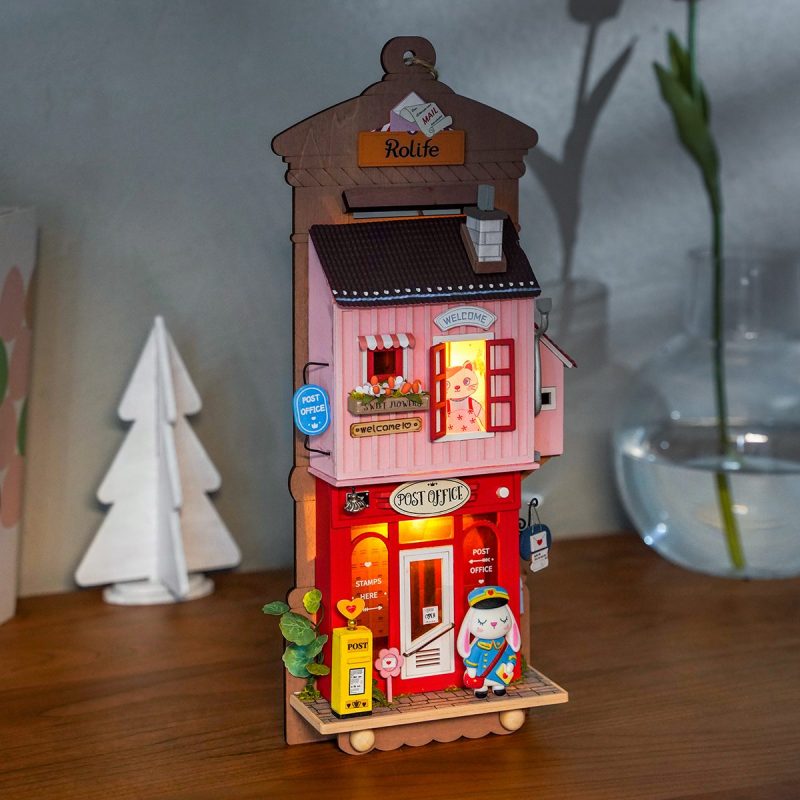 Rolife Love Post Office DIY Wall Hanging Miniature House Kit DS021