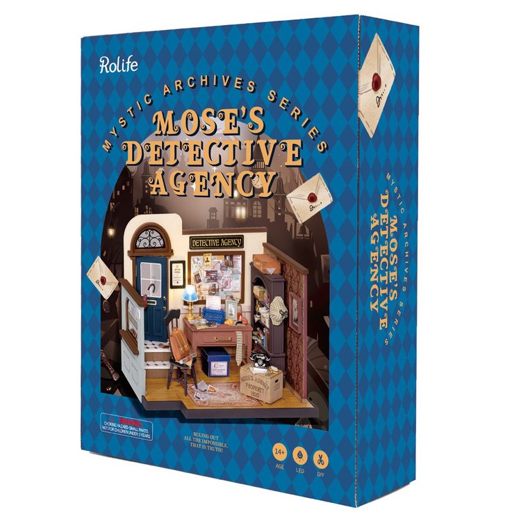 Rolife Mose's Detective Agency DIY Miniature House Kit DG157