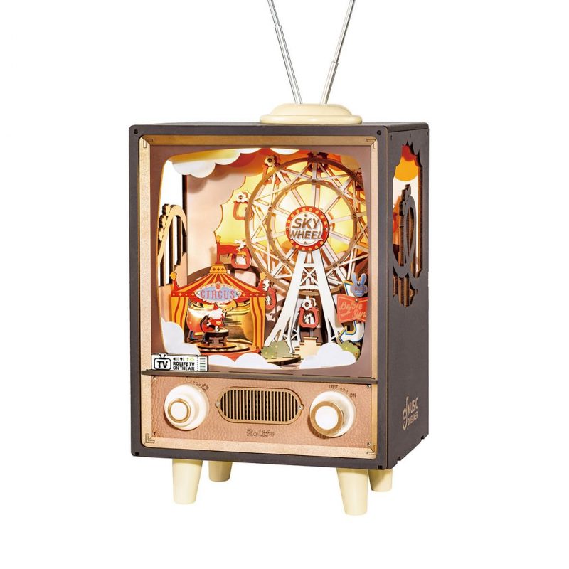 Rolife Sunset Carnival DIY Music Box 3D Wooden Puzzle AMT01