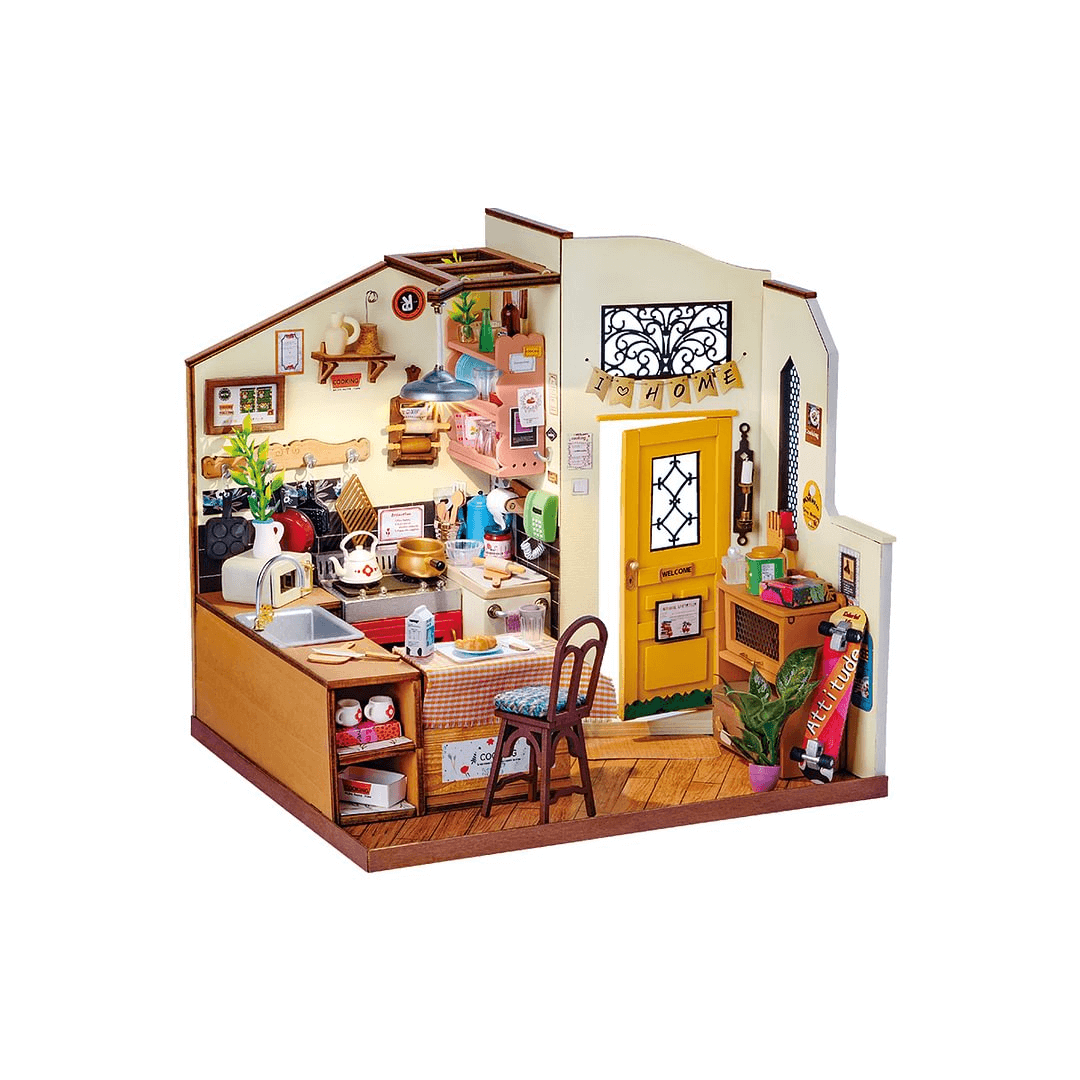 Rolife Cozy Kitchen DIY Miniature House Kit DG159 - Robotime Store