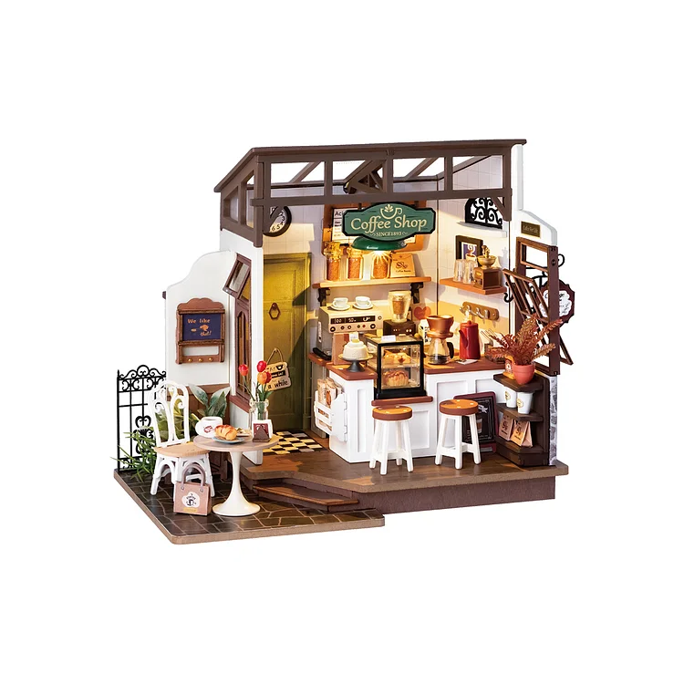Rolife Flavory Café Miniature House kit DG162 - Robotime Store