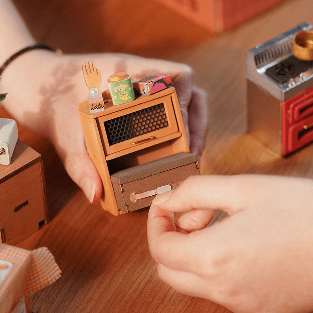 How to make miniature kitchen with matchbox // diy mini kitchen
